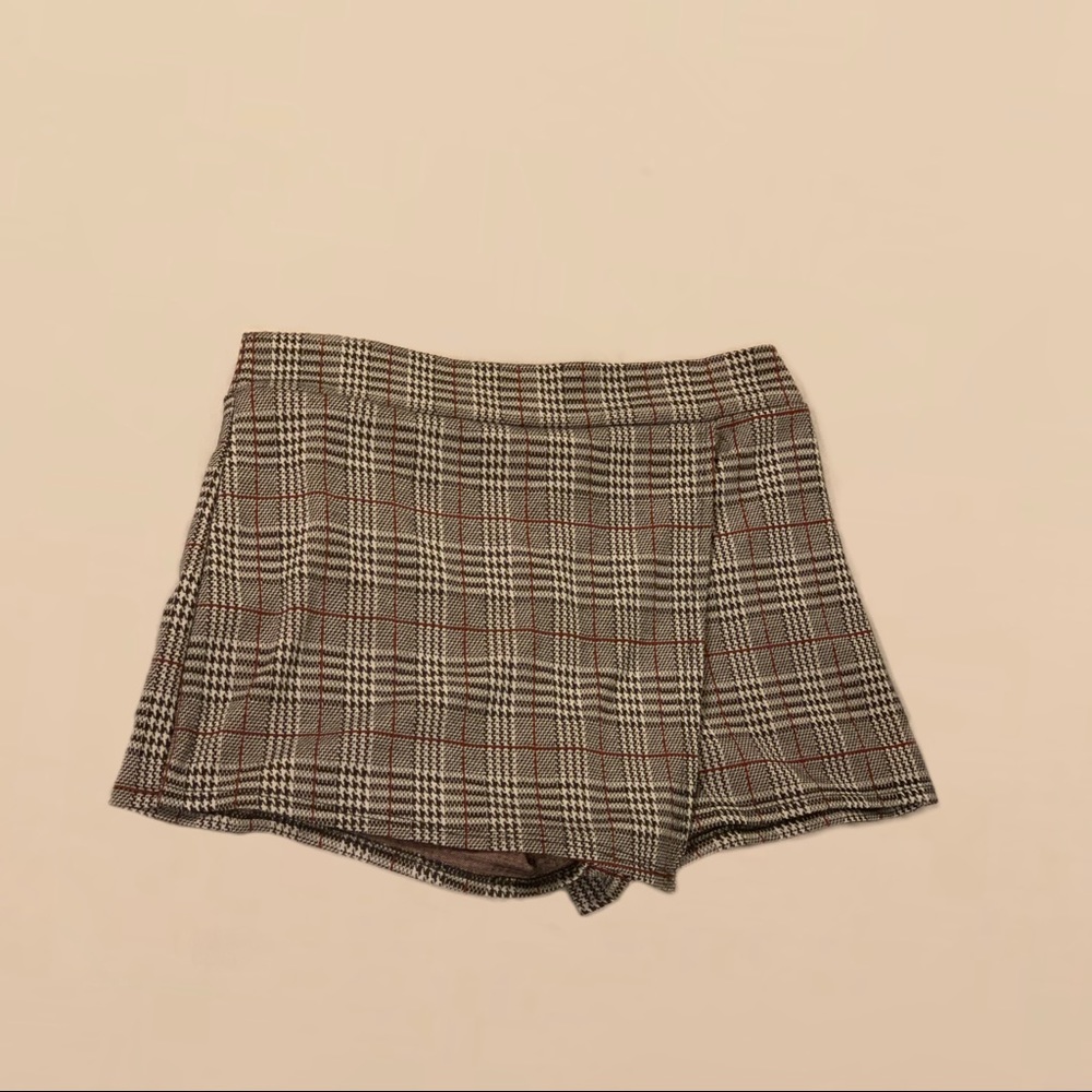 PAPERMOON PLAID SKORT
